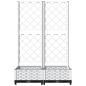Preview: Pflanzkübel mit Rankgitter Weiß 80x40x121,5 cm PP