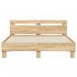Preview: Bettgestell mit Kopfteil Sonoma-Eiche 150x200 cm Holzwerkstoff
