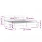 Preview: Bettgestell mit Kopfteil Betongrau 180x200 cm Holzwerkstoff