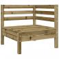 Preview: Garten-Ecksofa mit Kissen Kiefernholz Imprägniert