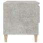 Preview: Nachttisch Betongrau 50x46x50 cm Holzwerkstoff