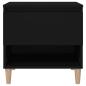 Preview: Nachttisch Schwarz 50x46x50 cm Holzwerkstoff