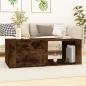 Preview: ARDEBO.de - Couchtisch Räuchereiche 100x50,5x35 cm Holzwerkstoff