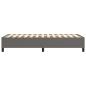 Preview: Bettgestell Grau 80x200 cm Kunstleder