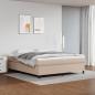 Preview: ARDEBO.de - Bettgestell Cappuccino-Braun 160x200 cm Kunstleder