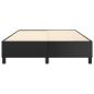 Preview: Bettgestell Schwarz 140x190 cm Kunstleder