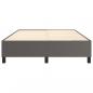Preview: Bettgestell Grau 140x190 cm Kunstleder