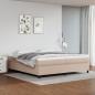 Preview: ARDEBO.de - Bettgestell Cappuccino-Braun 200x200 cm Kunstleder