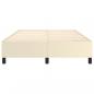 Preview: Bettgestell Creme 140x200 cm Kunstleder