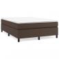 Preview: Bettgestell Braun 140x190 cm Kunstleder