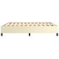 Preview: Bettgestell Creme 200x200 cm Kunstleder