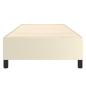 Preview: Boxspringbett Creme 90x190 cm Kunstleder