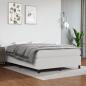 Preview: ARDEBO.de - Boxspringbett mit Matratze Weiß 140x190 cm Kunstleder