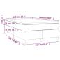 Preview: Boxspringbett mit Matratze Grau 120x200 cm Kunstleder
