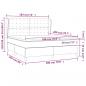 Preview: Boxspringbett mit Matratze Schwarz 180x200 cm Kunstleder