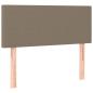 Preview: Boxspringbett mit Matratze Taupe 90x200 cm Stoff