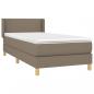 Preview: Boxspringbett mit Matratze Taupe 90x190 cm Stoff