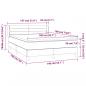 Preview: Boxspringbett mit Matratze Rosa 140x190 cm Samt