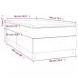 Preview: Boxspringbett mit Matratze Taupe 90x200 cm Stoff