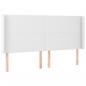 Preview: Boxspringbett mit Matratze & LED Weiß 180x200 cm Kunstleder