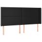 Preview: Boxspringbett mit Matratze & LED Schwarz 200x200 cm Kunstleder