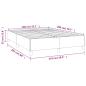 Preview: Boxspringbett mit Matratze Taupe 140x200 cm Stoff