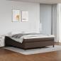 Preview: ARDEBO.de - Boxspringbett mit Matratze Braun 180x200 cm Kunstleder