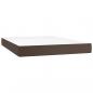 Preview: Boxspringbett mit Matratze Braun 180x200 cm Kunstleder
