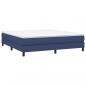 Preview: Boxspringbett mit Matratze Blau 180x200 cm Stoff