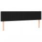 Preview: Boxspringbett mit Matratze & LED Schwarz 180x200 cm Stoff