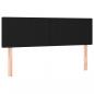 Preview: Boxspringbett mit Matratze & LED Schwarz 140x190 cm Stoff