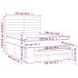 Preview: Boxspringbett mit Matratze Schwarz 140x190 cm Stoff