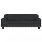 Preview: Hundebett Schwarz 90x53x30 cm Samt