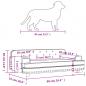 Preview: Hundebett Schwarz 90x53x30 cm Samt
