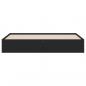 Preview: Bettgestell mit Schubladen Schwarz 160x200 cm Holzwerkstoff