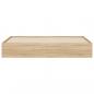 Preview: Bettgestell mit Schubladen Sonoma-Eiche 160x200cm Holzwerkstoff