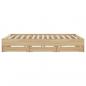 Preview: Bettgestell mit Schubladen Sonoma-Eiche 160x200cm Holzwerkstoff