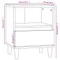 Preview: Nachttisch Betongrau 40x35x50 cm