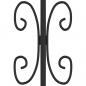 Preview: Gartenzaun mit Speerspitzen Schwarz 165 cm Stahl