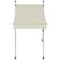 Preview: Einziehbare Markise Handbetrieben 100 cm Creme