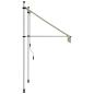 Preview: Einziehbare Markise Handbetrieben 100 cm Creme