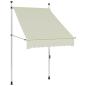 Preview: Einziehbare Markise Handbetrieben 100 cm Creme