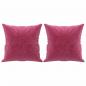 Preview: 3-Sitzer-Sofa mit Zierkissen Weinrot 180 cm Samt