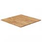 Preview: ARDEBO.de - Tischplatte Quadratisch Hellbraun 70x70x1,5cm Behandelte Eiche