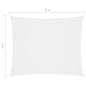 Preview: Sonnensegel Oxford-Gewebe Rechteckig 5x6 m Weiß