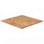 Preview: ARDEBO.de - Tischplatte Quadratisch Hellbraun 50x50x1,5cm Behandelte Eiche