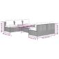 Preview: 6-tlg. Garten-Lounge-Set mit Kissen Poly Rattan Schwarz
