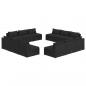 Preview: 12-tlg. Garten-Lounge-Set mit Kissen Poly Rattan Schwarz