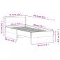 Preview: Massivholzbett ohne Matratze 90x200 Kiefernholz