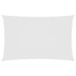 Preview: Sonnensegel Oxford-Gewebe Rechteckig 6x8 m Weiß
